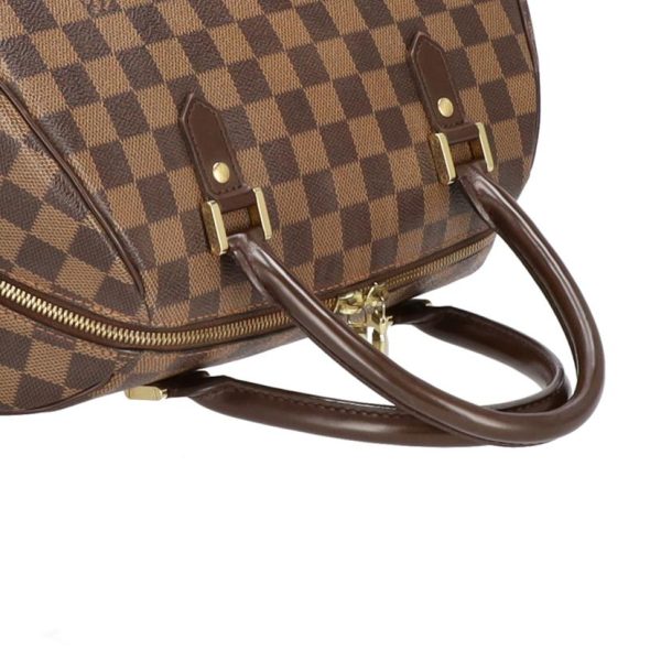 60773 3 Louis Vuitton Ribera MM Damier Ebene Bag Brown