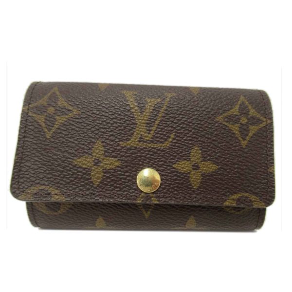 60783 1 Louis Vuitton Multicle 6 Monogram Wallet Brown