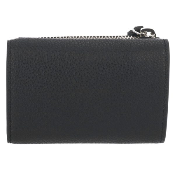 607925b680n1000 2 Saint Laurent Paris Wallet Trifold Mini Rive Gauche Tiny Zip Black