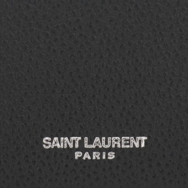 607925b680n1000 3 Saint Laurent Paris Wallet Trifold Mini Rive Gauche Tiny Zip Black