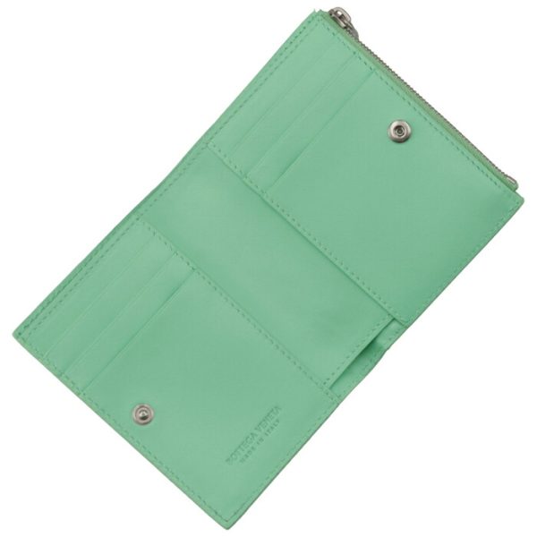 608059vcpp33801 4 Bottega Veneta Bifold Wallet Green