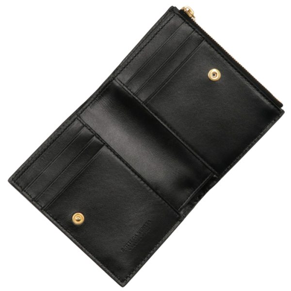 608059vcpp38425 4 Bottega Veneta Bifold Wallet Black