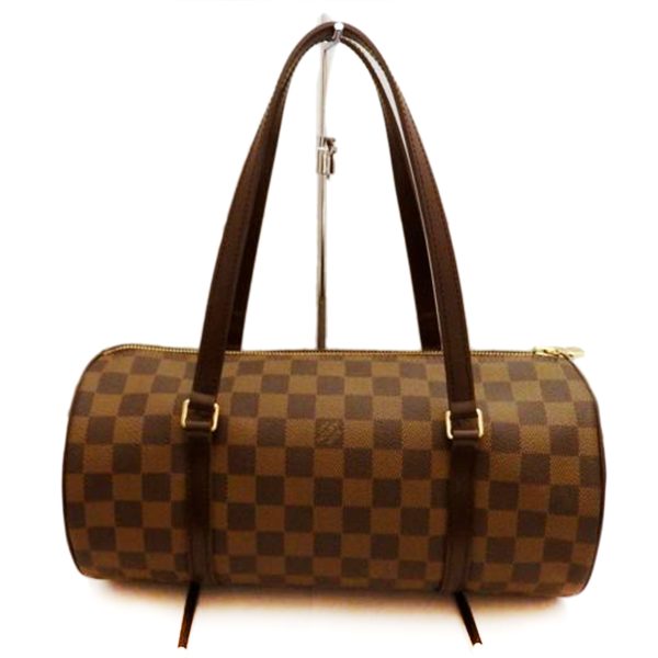 60819 1 Louis Vuitton Papillon GM Shoulder Bag Damier Ebene Brown