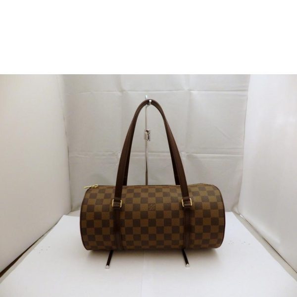 60819 2 Louis Vuitton Papillon GM Shoulder Bag Damier Ebene Brown