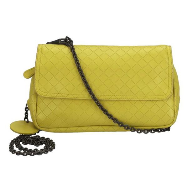 60841 1 Bottega Veneta Chain Bag Yellow