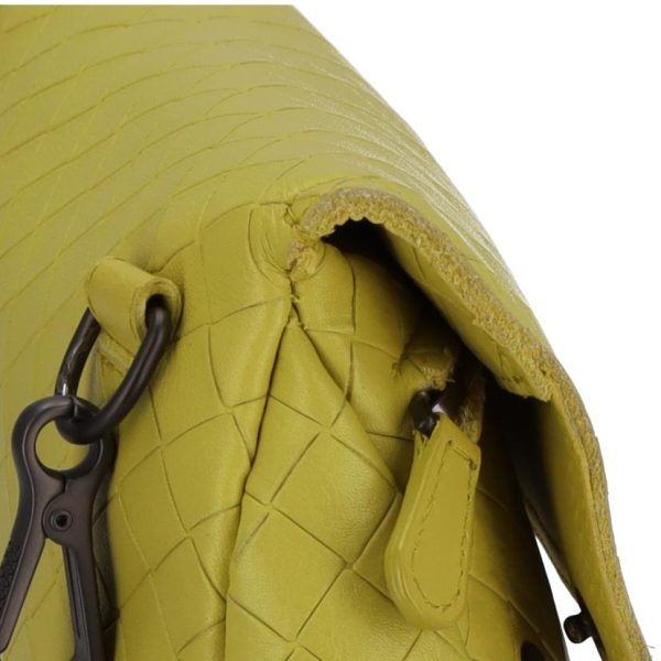 60841 7 Bottega Veneta Chain Bag Yellow