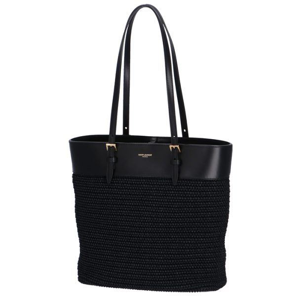 6090179ob8j1000 1 Saint Laurent Paris Shopping Tote Basket Bag Black