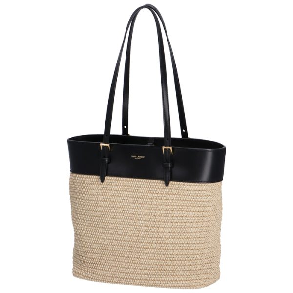 6090179ob8j2074 1 Saint Laurent Paris Shopping Tote Basket Bag Beige