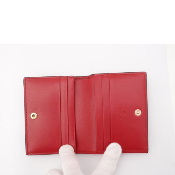 61099 5 GUCCI Red Ladies Guccissima Bi Fold Billfold