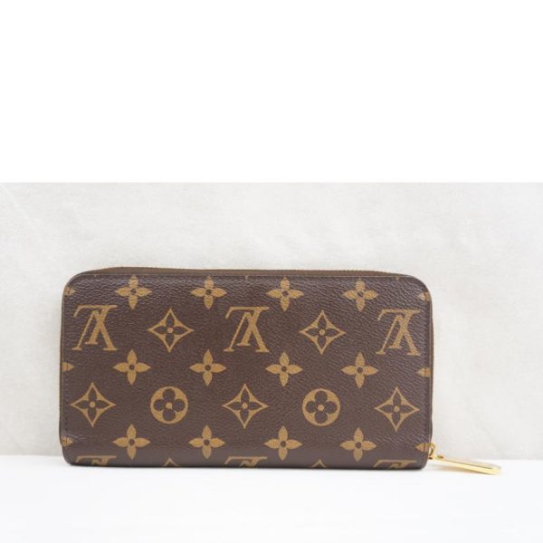 61116 2 Louis Vuitton Zippy Wallet Monogram Coquelicot