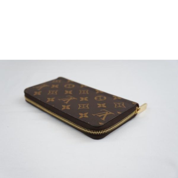 61116 3 Louis Vuitton Zippy Wallet Monogram Coquelicot