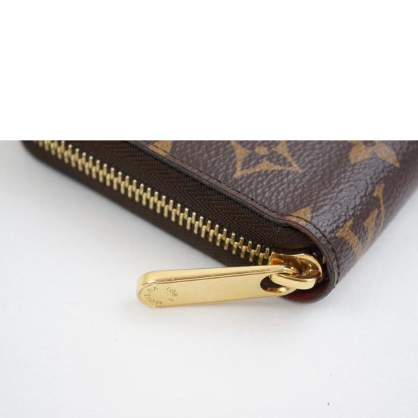 61116 7 Louis Vuitton Zippy Wallet Monogram Coquelicot