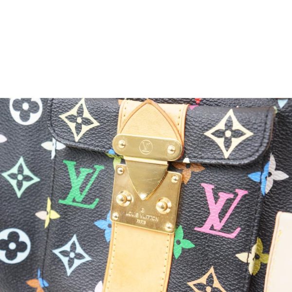 61284 6 Louis Vuitton Speedy 30 Handbag Multicolor Noir