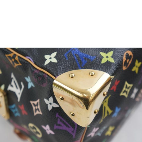 61284 8 Louis Vuitton Speedy 30 Handbag Multicolor Noir