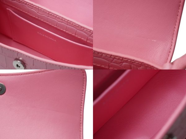 61312 d8 Balenciaga Flap Shoulder Bag Calf Pink