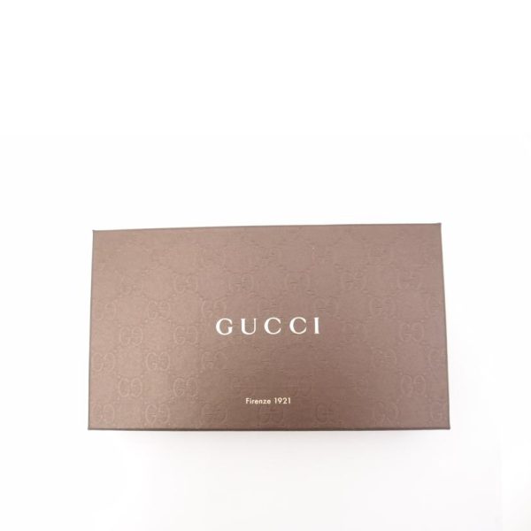 61327 7 GUCCI Blue Leather Micro Guccissima Round Zipper Long Wallet