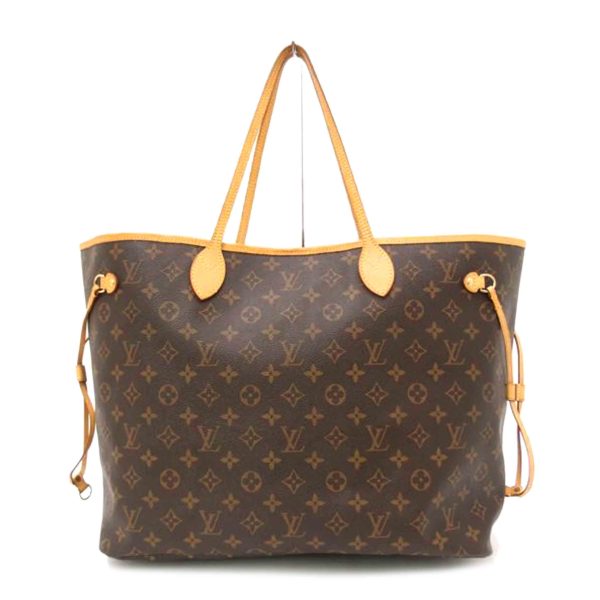 61447 1 Louis Vuitton Neverfull GM Monogram Tote Bag Brown