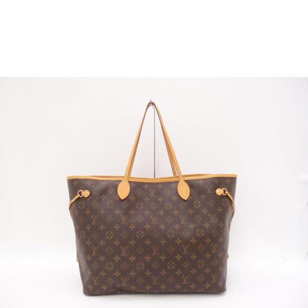 61447 2 Louis Vuitton Neverfull GM Monogram Tote Bag Brown