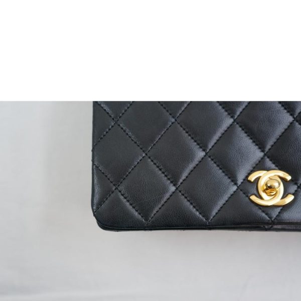 61499 7 CHANEL Mini Matelasse Chain Shoulder Bag Black