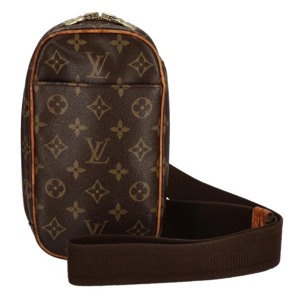 61565 1 Louis Vuitton Pochette Ganju Monogram Bag Brown