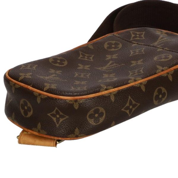 61565 3 Louis Vuitton Pochette Ganju Monogram Bag Brown