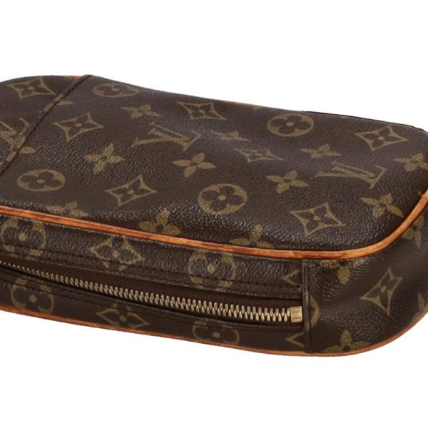 61565 7 Louis Vuitton Pochette Ganju Monogram Bag Brown