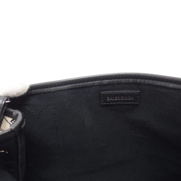 61568 7 Balenciaga Navy Cabas XS 2 Way Shoulder Bag Black