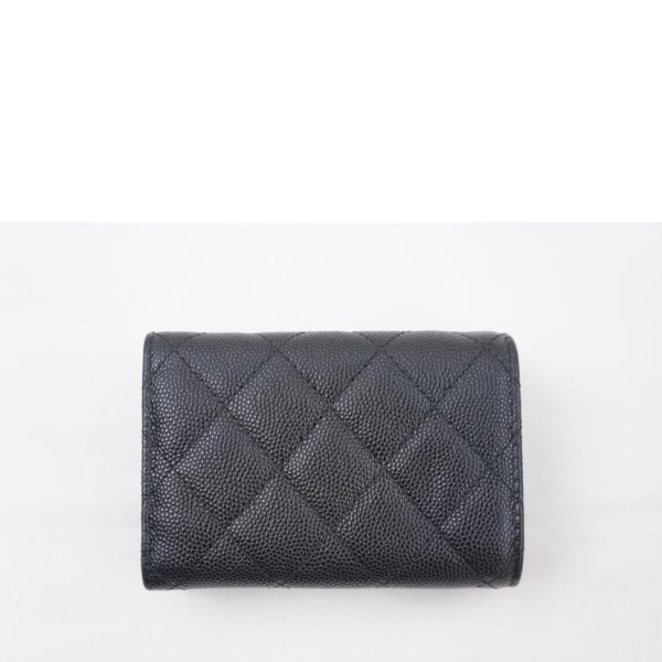 61579 2 Chanel Matelassé Caviar Skin Wallet