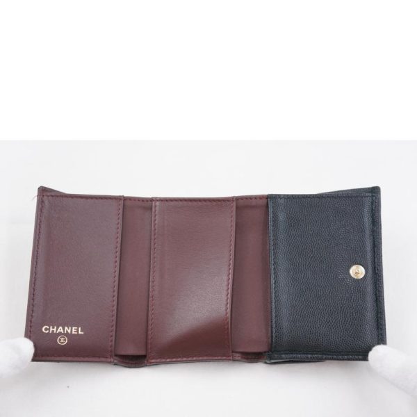 61579 4 Chanel Matelassé Caviar Skin Wallet