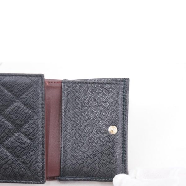 61579 6 Chanel Matelassé Caviar Skin Wallet