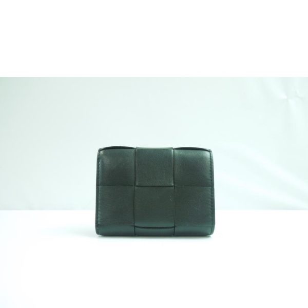 61653 2 Bottega Veneta Maxi Intrecciato Small Wallet Black