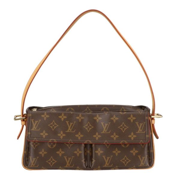 61659 1 Louis Vuitton Viva Cité MM Monogram Shoulder Bag Brown