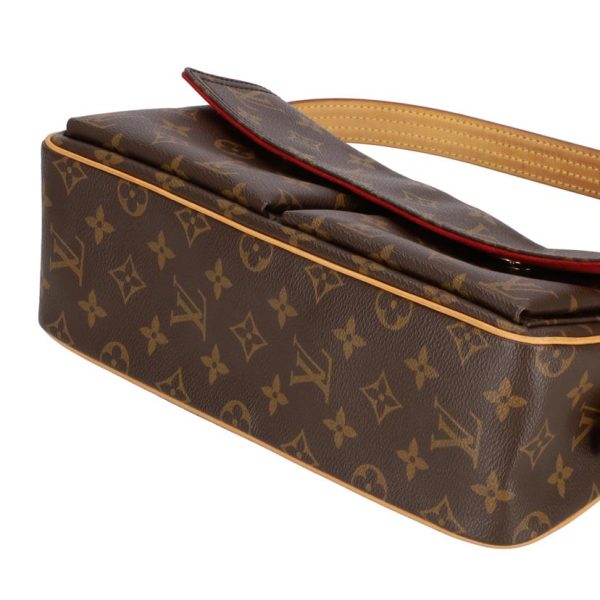 61659 3 Louis Vuitton Viva Cité MM Monogram Shoulder Bag Brown