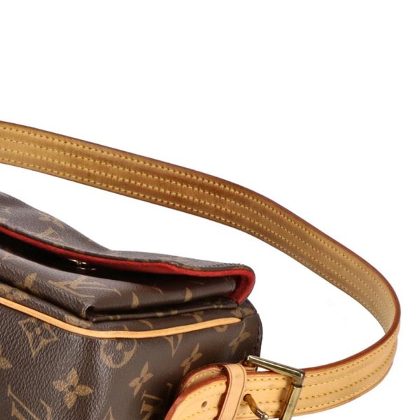 61659 6 Louis Vuitton Viva Cité MM Monogram Shoulder Bag Brown