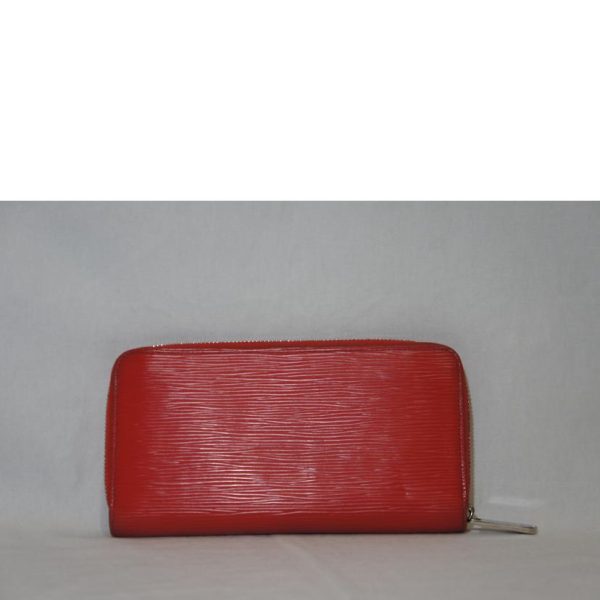 61663 2 Louis Vuitton Zippy Wallet Epi Wallet Red