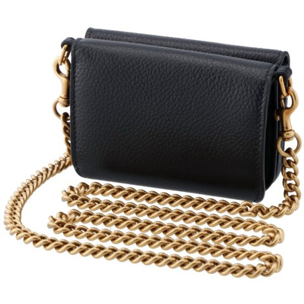 6181451izim1090 2 Balenciaga Mini Wallet with Chain Black