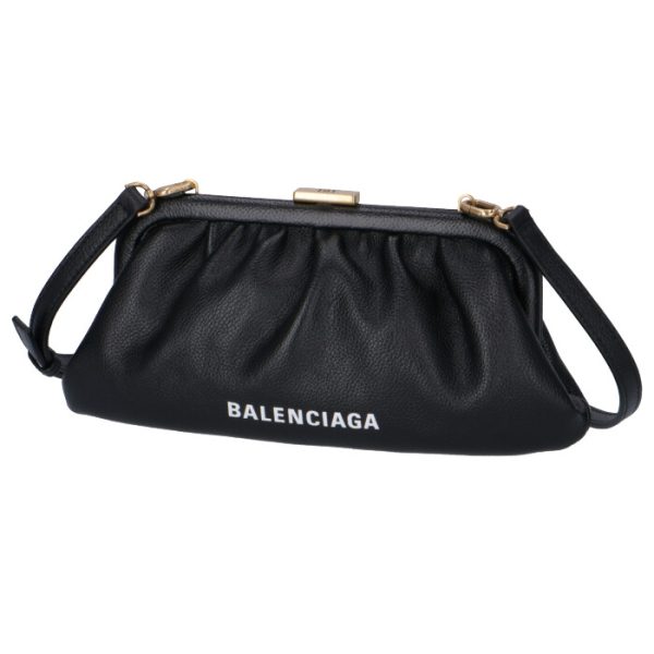 6188951izom1000 1 Balenciaga Cloud XS Clutch Bag Black