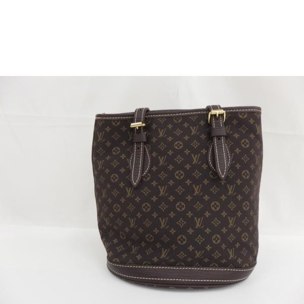 61918 2 Louis Vuitton Bucket PM Bag Monogram Mini Run Brown