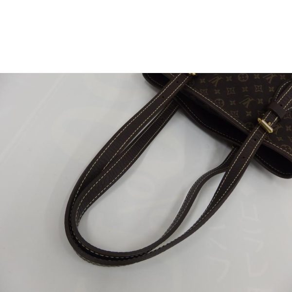 61918 3 Louis Vuitton Bucket PM Bag Monogram Mini Run Brown