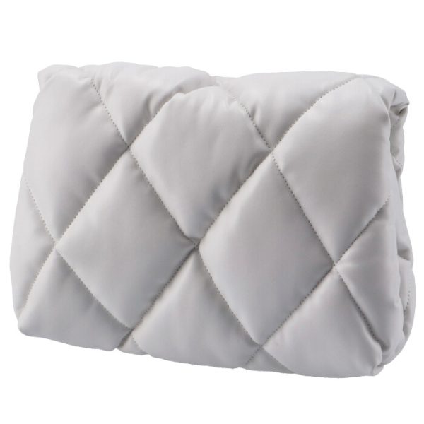 6194501wn4m9016 2 Balenciaga Touch Puffy Quilted Clutch Bag White