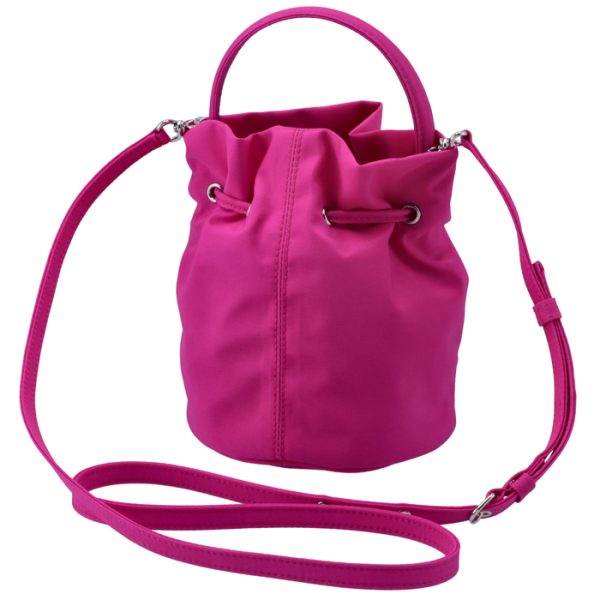 619458h852n5560 2 Balenciaga Wheel XS Drawstring Bucket Bag Pink