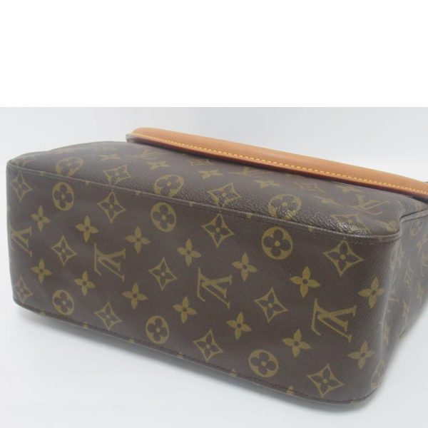 62015 3 Louis Vuitton Looping GM Monogram Bag Brown