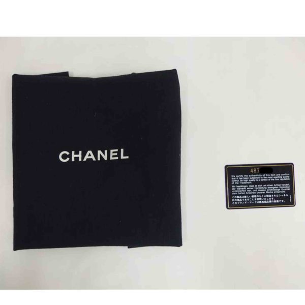 62083 6 Chanel Coco Mark Hand Tote Bag Black