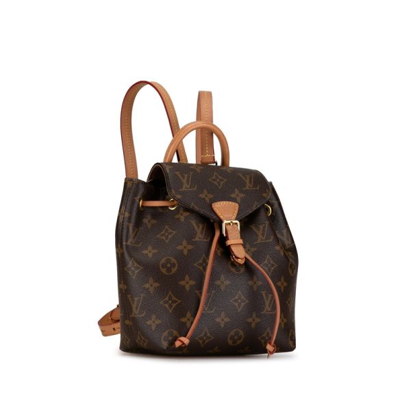 620hdqd4k9r7opkj 2 Louis Vuitton Monogram Montsouris NMBB Rucksack Backpack M45502 Brown PVC Leather