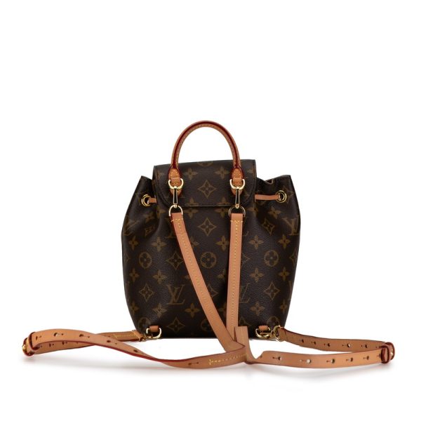 620hdqd4k9r7opkj 3 Louis Vuitton Monogram Montsouris NMBB Rucksack Backpack M45502 Brown PVC Leather