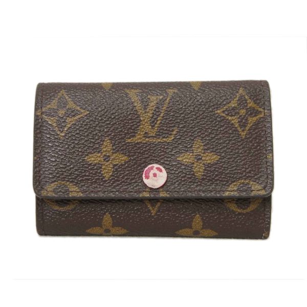 62133 1 Louis Vuitton Multicle 6 Monogram Key Case Fuchsia