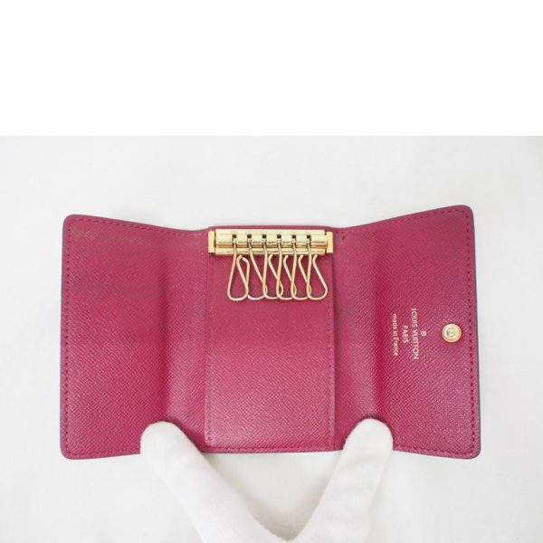 62133 6 Louis Vuitton Multicle 6 Monogram Key Case Fuchsia