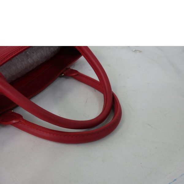 62192 5 Louis Vuitton Sac Pla PM Epi Hand Bag Red