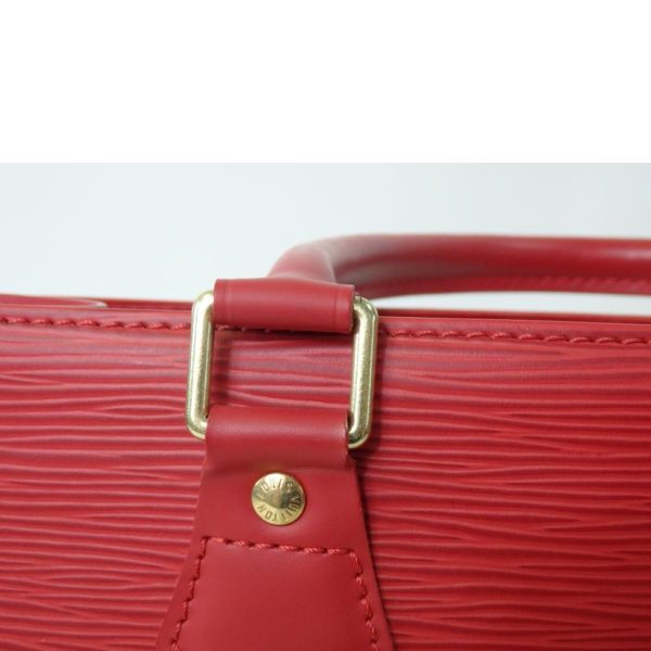 62192 8 Louis Vuitton Sac Pla PM Epi Hand Bag Red