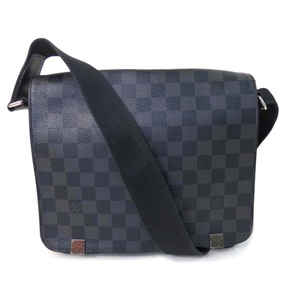 62260 1 Louis Vuitton District PM NM Messenger Bag Damier Graphite